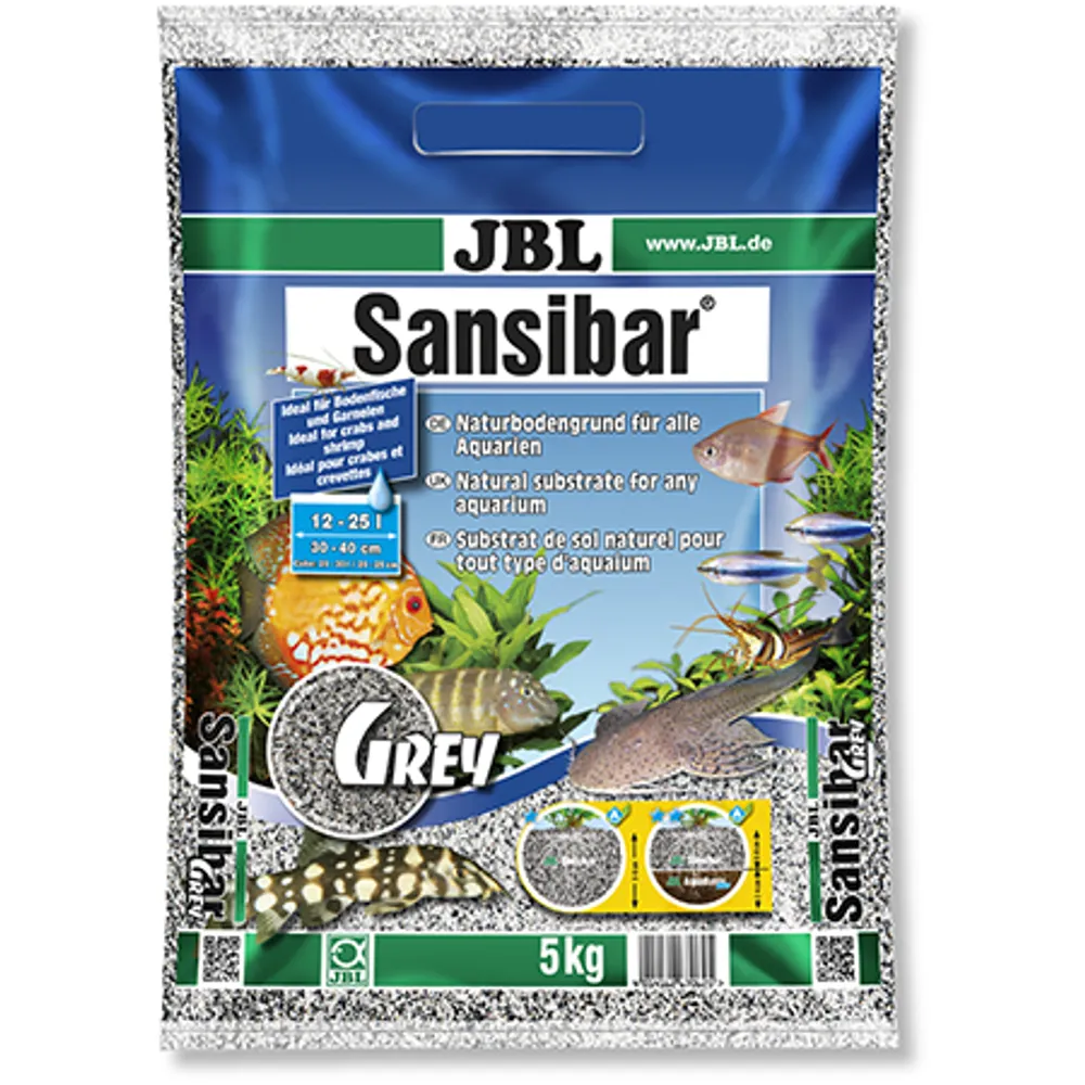 Jbl Sansibar Grå 5 kg Akvariegrus